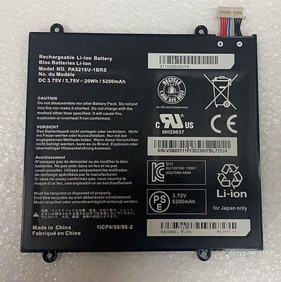 Batterie Toshiba PA5218U-1BRS