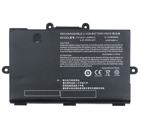 Batterie Clevo 6-87-P870S-4272