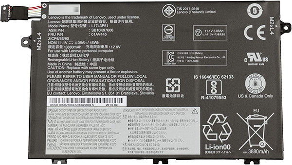 Batterie Lenovo L17M3P52